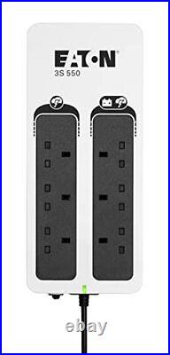 3S 550B UPS Off Line Uninterruptible Power Supply 3S550B 550VA 6 BS outlets USB