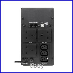 Powercool 1200VA Smart UPS 720W LED Display 3 x UK Plug 2 x RJ45 3 x IEC USB